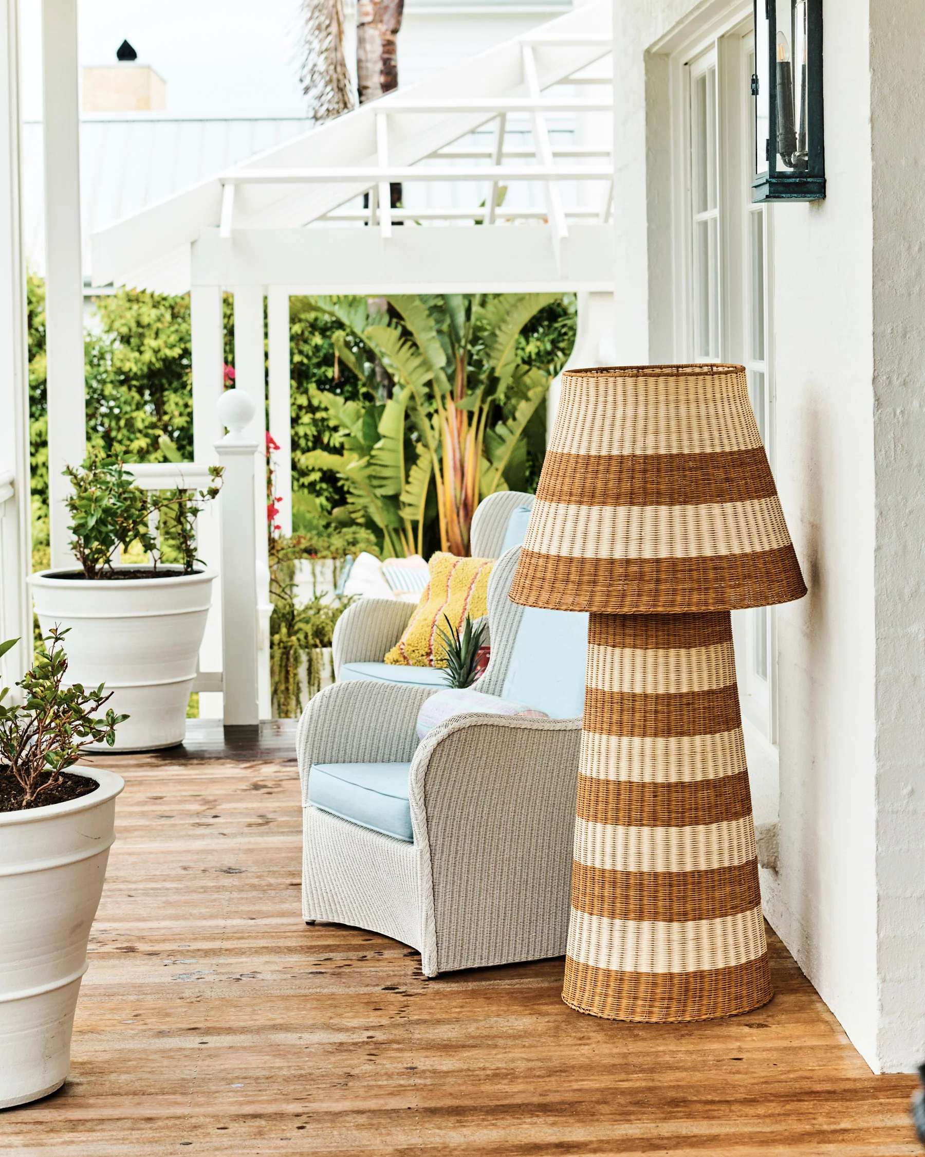 Sombrero Rattan Floor Lamp - Image 2