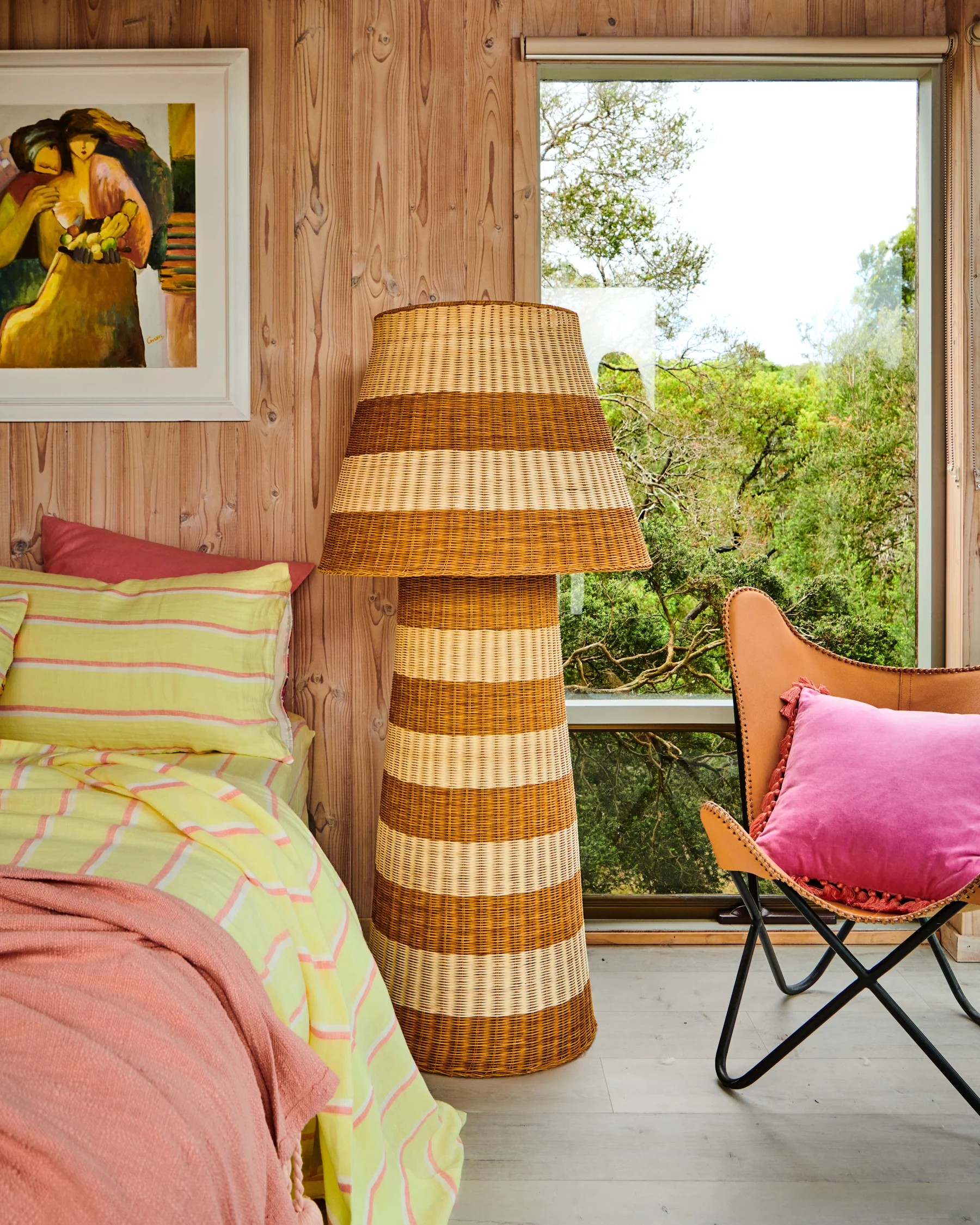Sombrero Rattan Floor Lamp - Image 3
