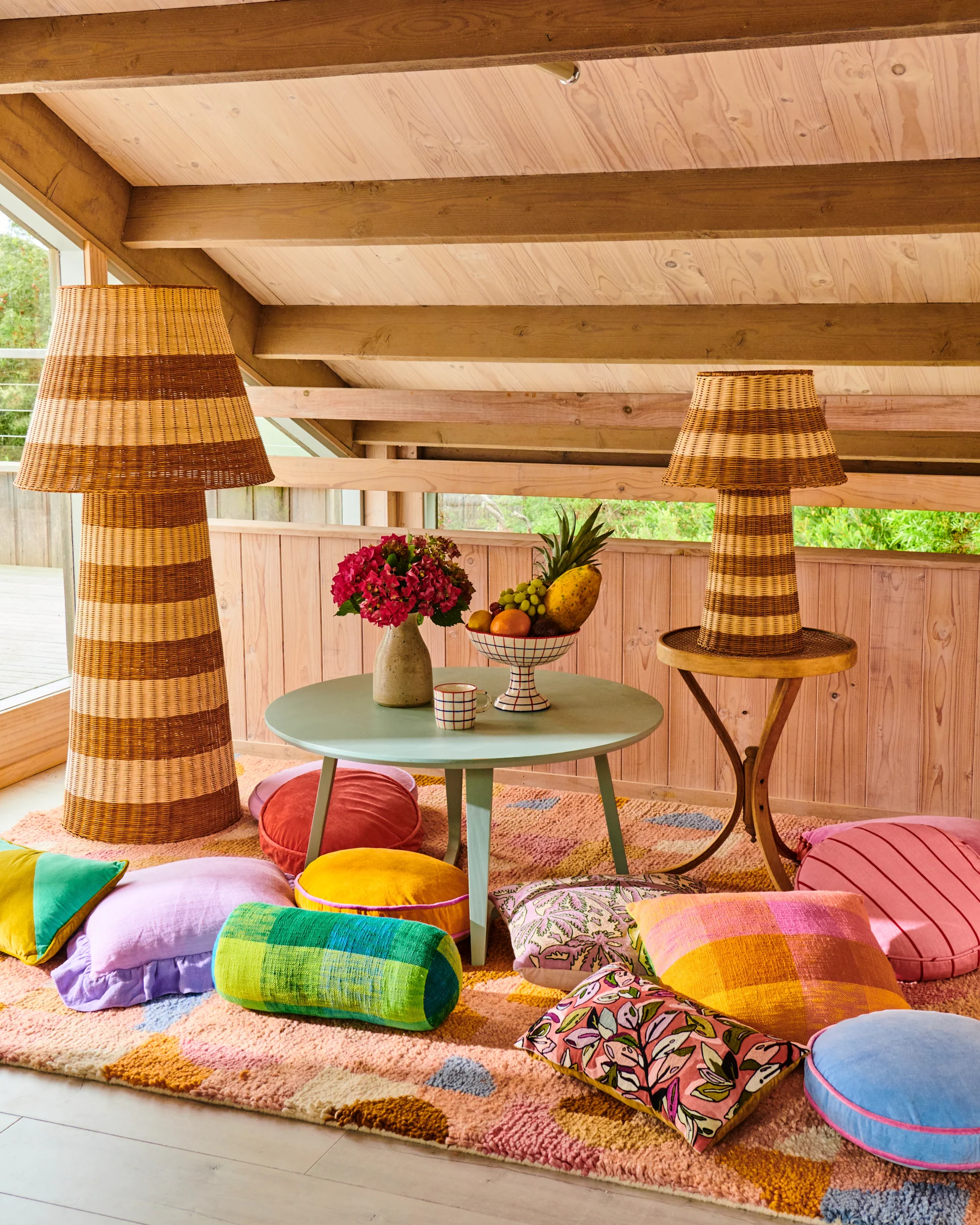 Sombrero Rattan Floor Lamp - Image 4