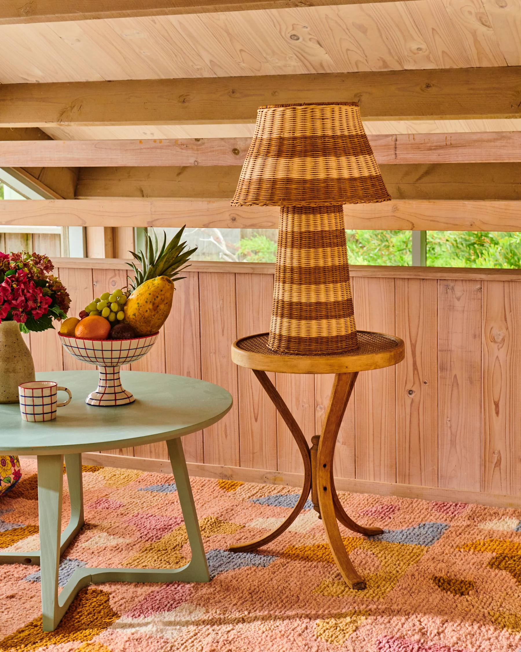 Sombrero Rattan Lamp - Image 4