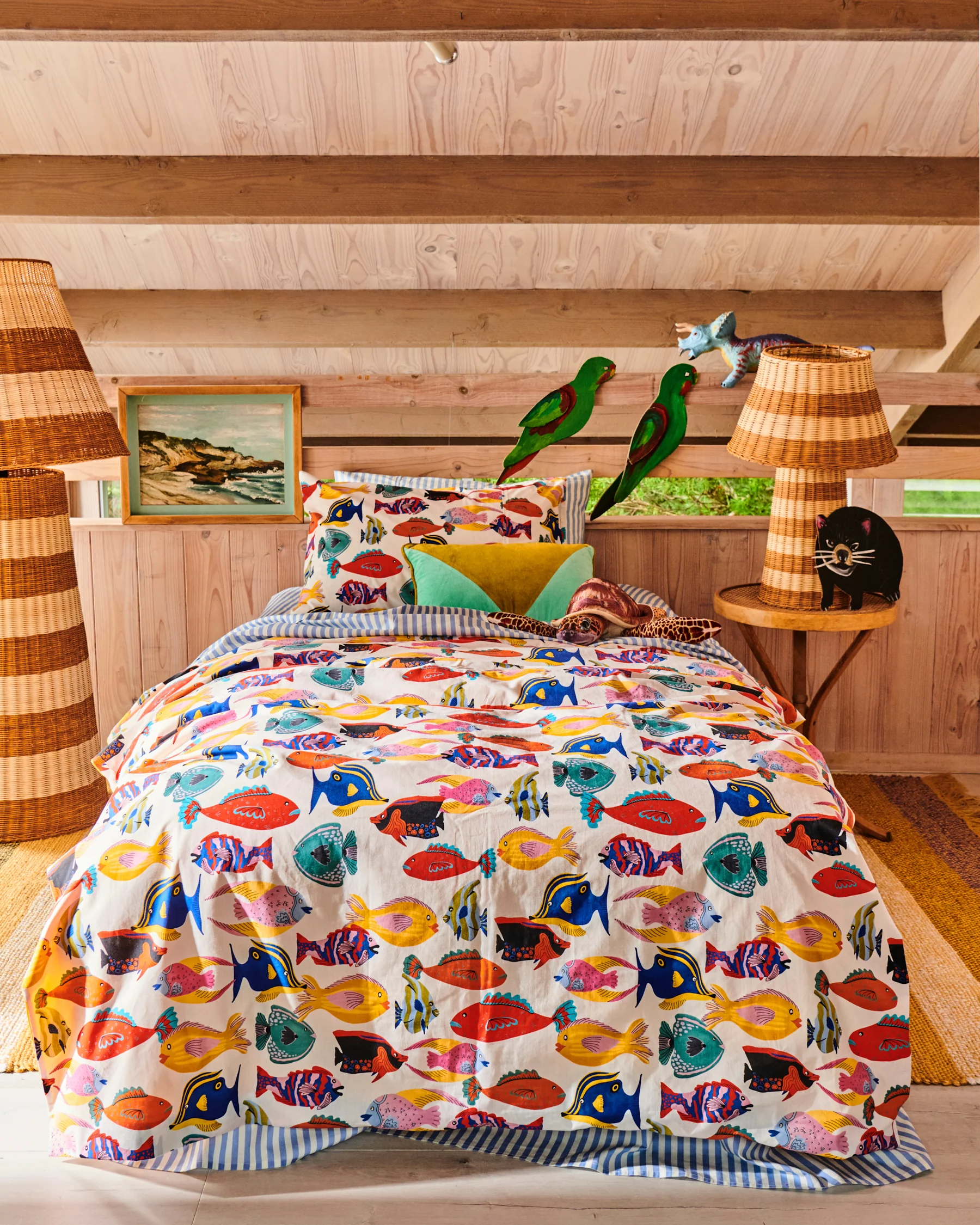 Sombrero Rattan Lamp - Image 6