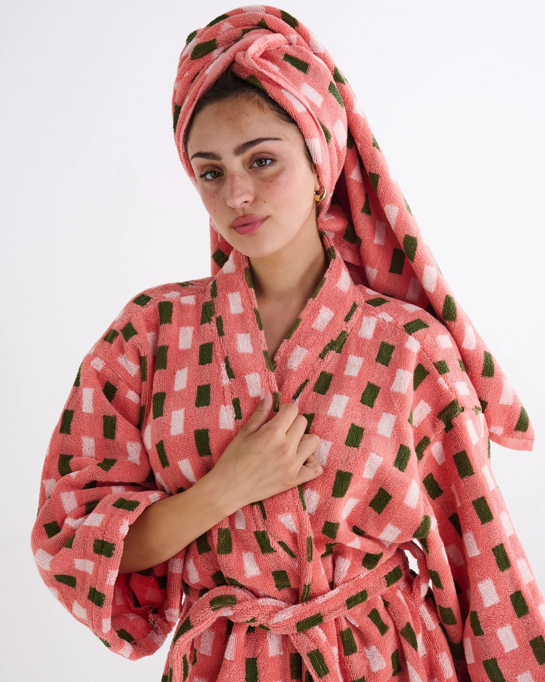 Speckle Terry Bath Robe - Image 3