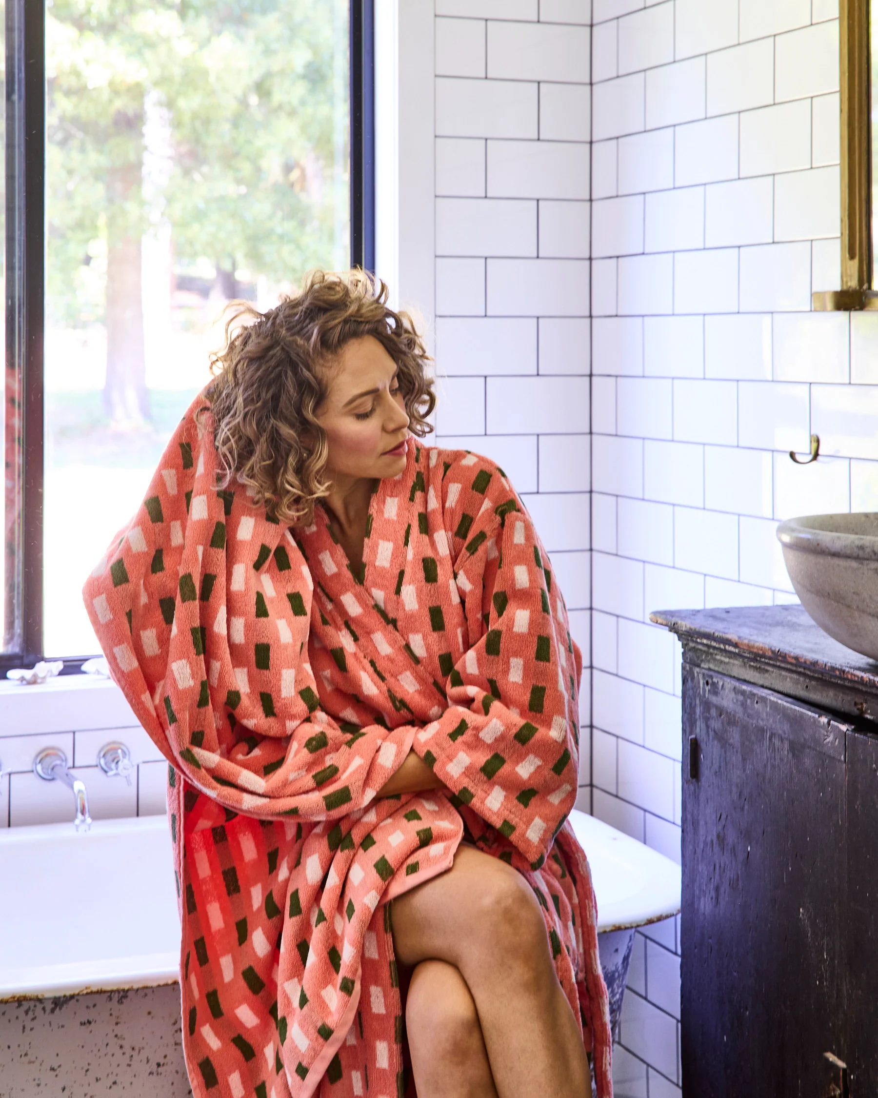 Speckle Terry Bath Robe - Image 4
