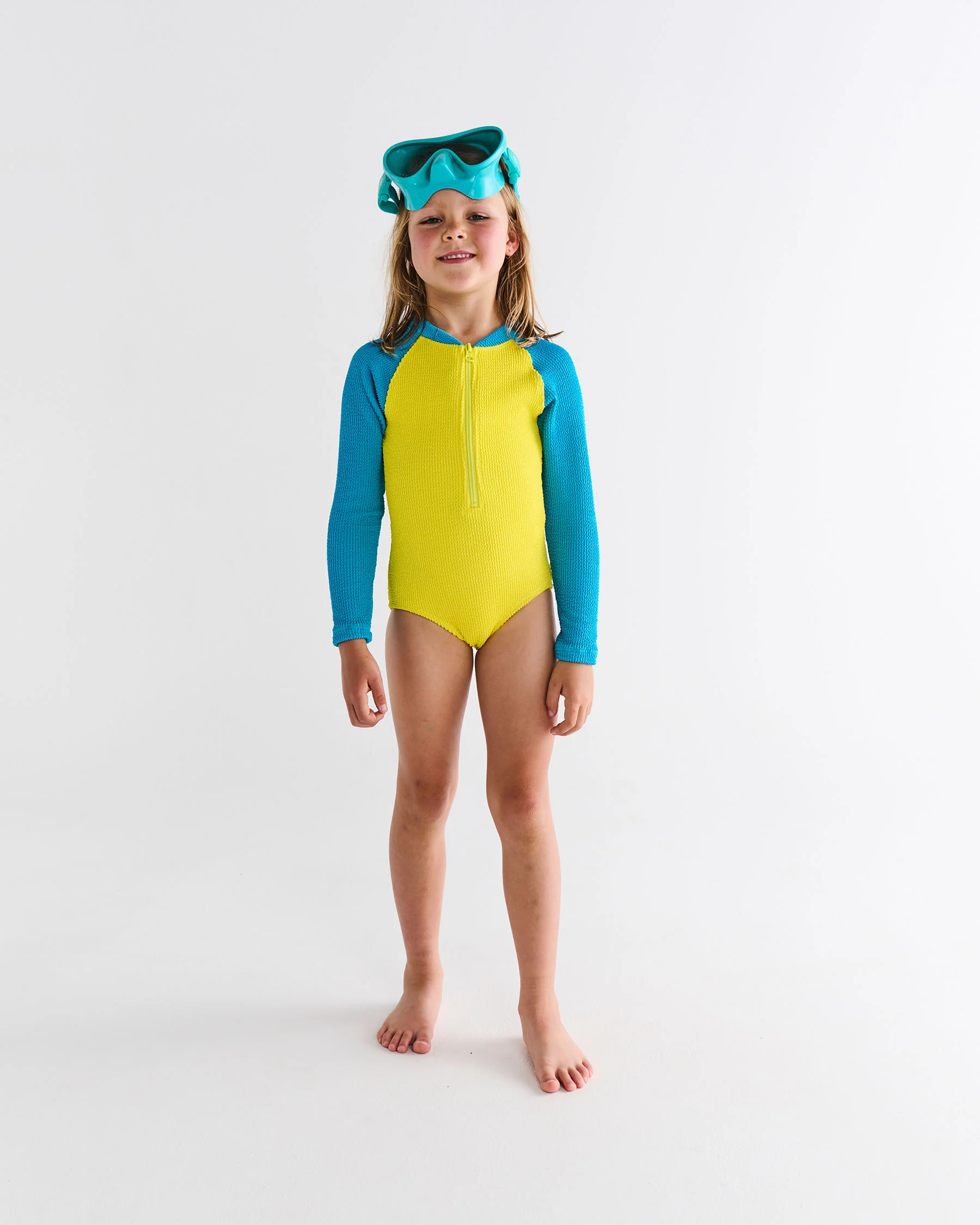 Splash Crinkle Long Sleeve Bathers - Image 5
