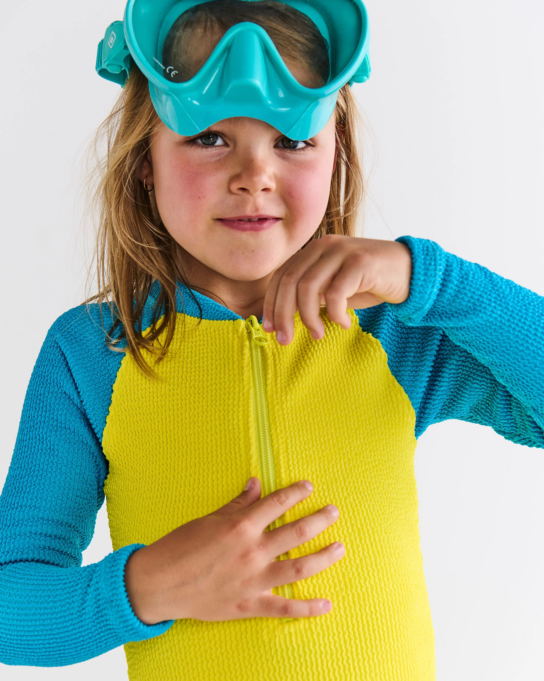 Splash Crinkle Long Sleeve Bathers - Image 6