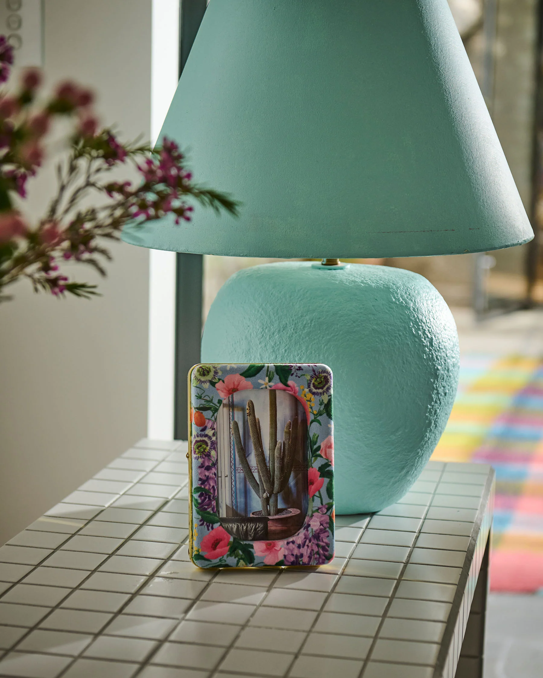 Spring In The Air Oval Velvet Photo Frame - Image 3