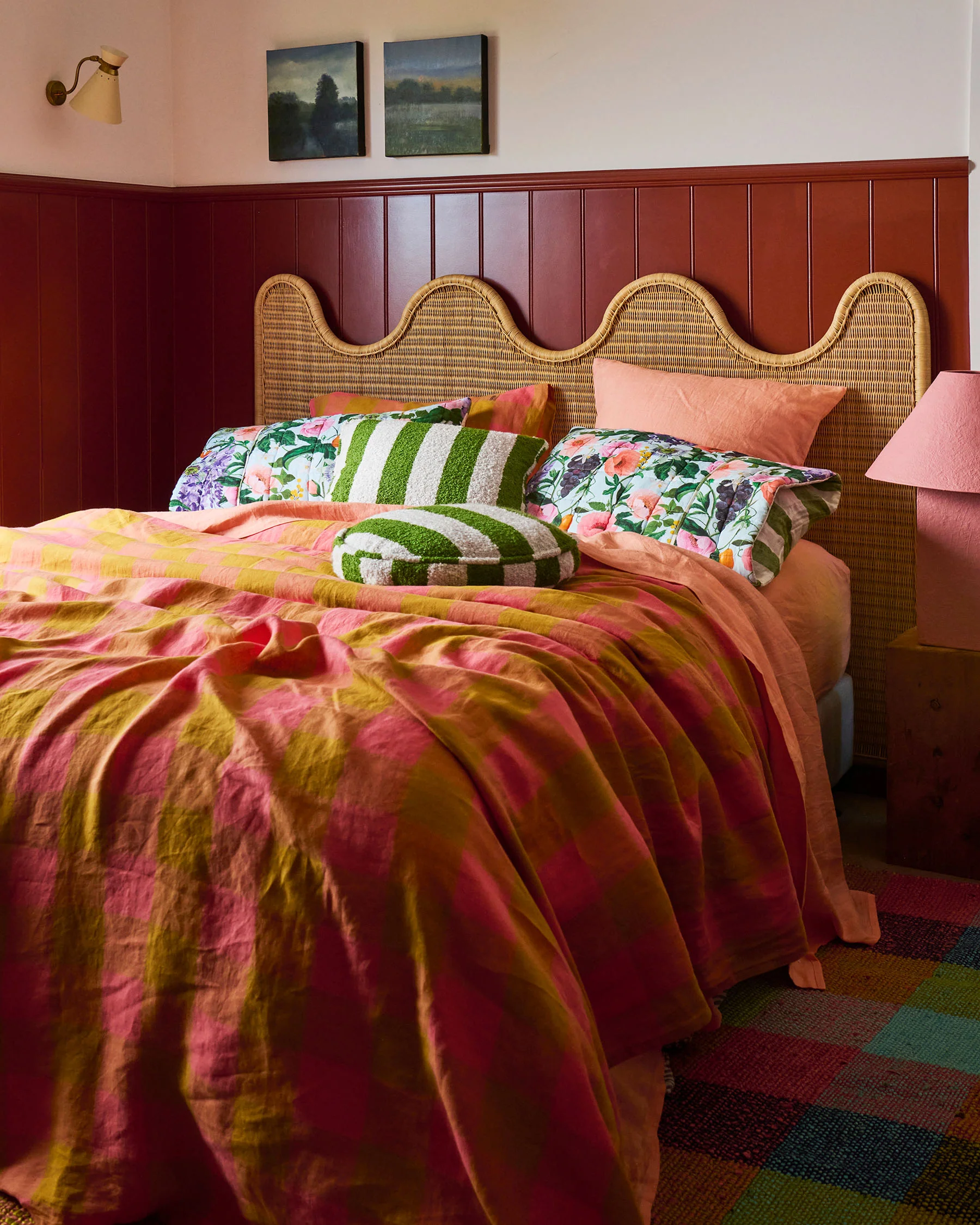 Spring In The Air Reversible Linen Quilted Pillowcases - Image 3