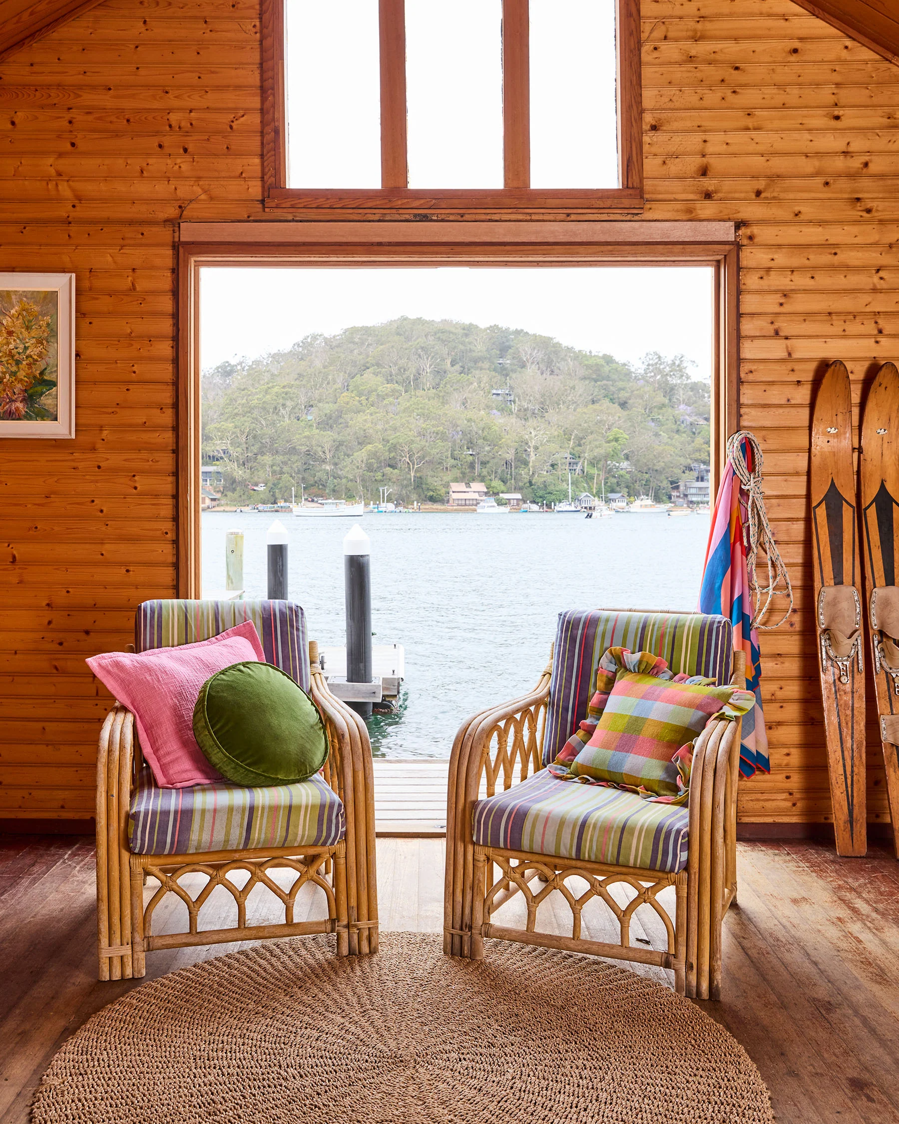 Sunset Delight Woven Cushion - Image 5