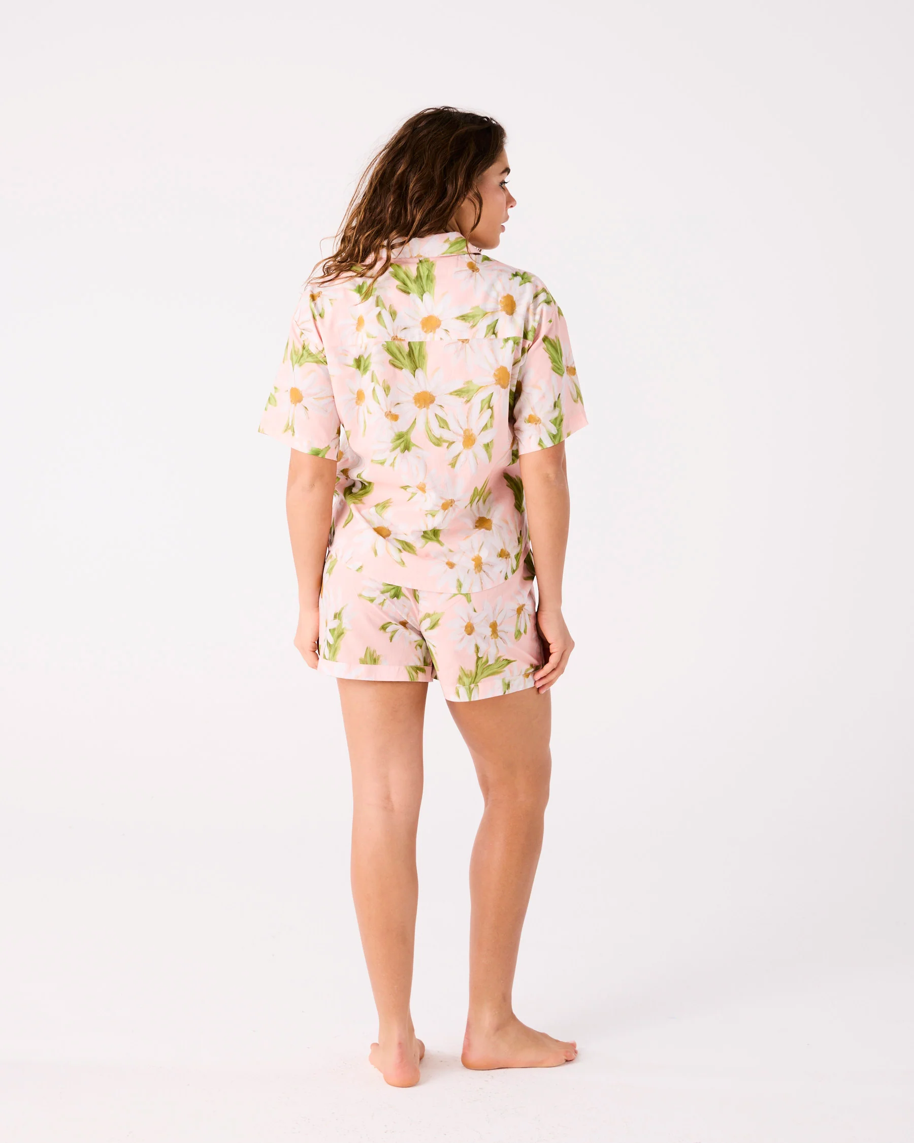 Sweet Daisy Adult Organic Cotton Short Sleeve Shirt & Short Pyjama Set - Image 6