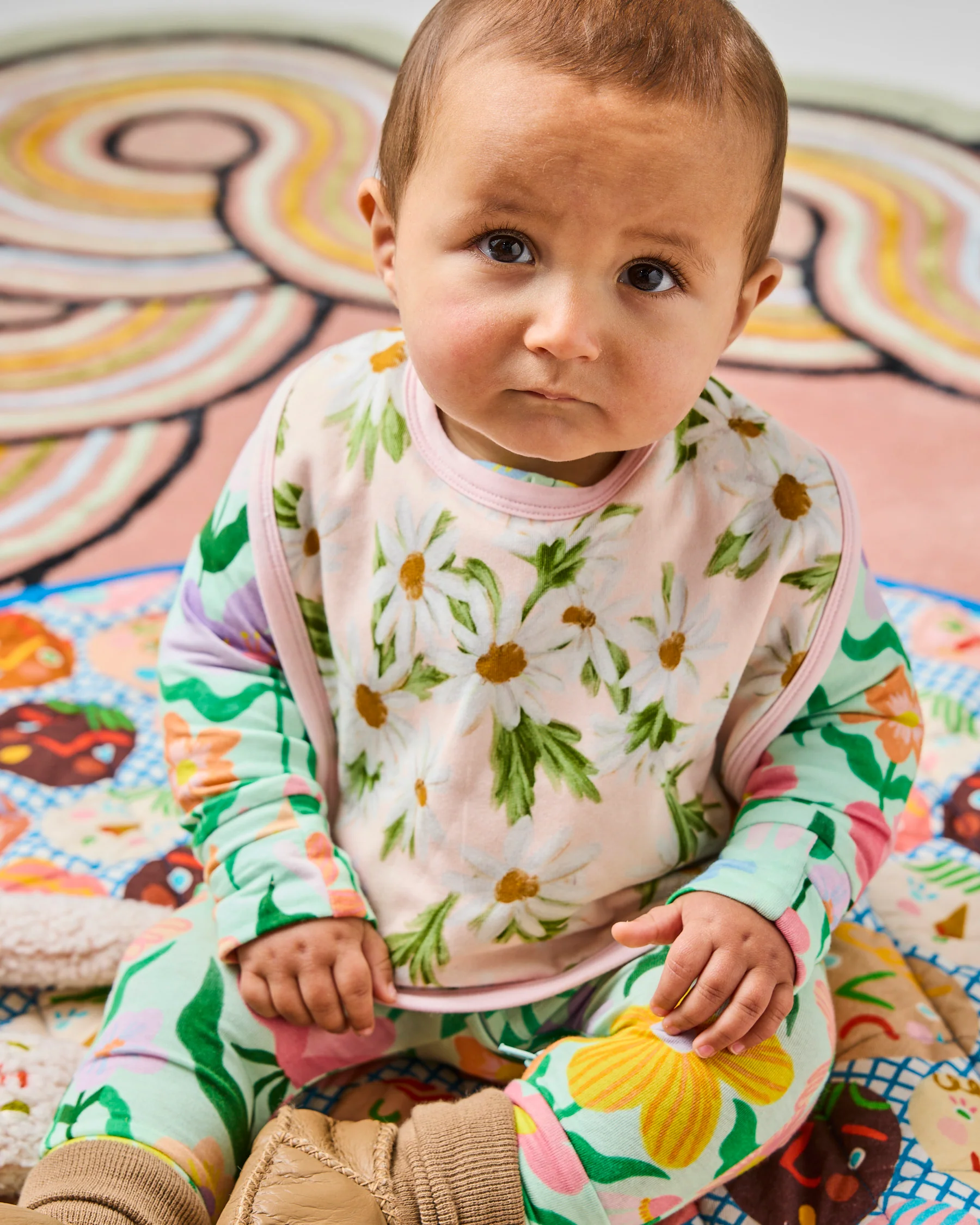 Sweet Daisy Organic Cotton Bib - Image 5