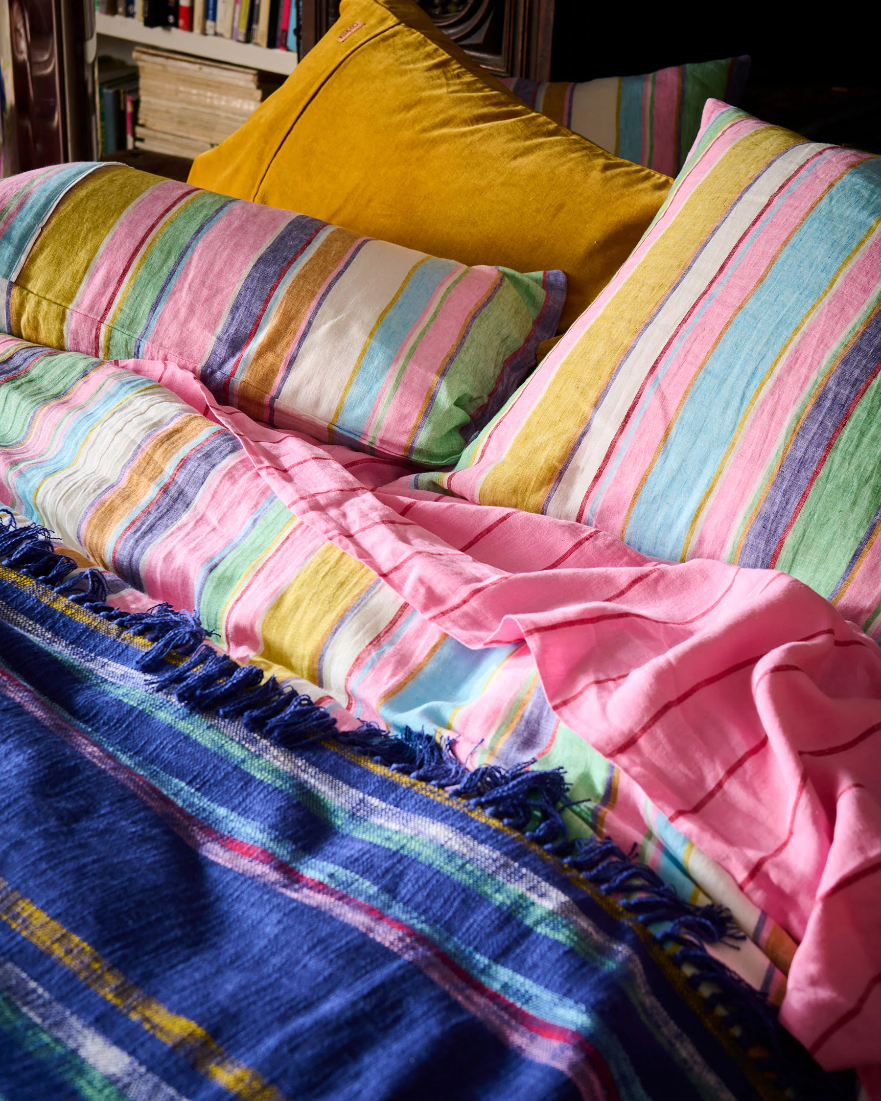 Tangier Days Linen European Pillowcases - Image 5