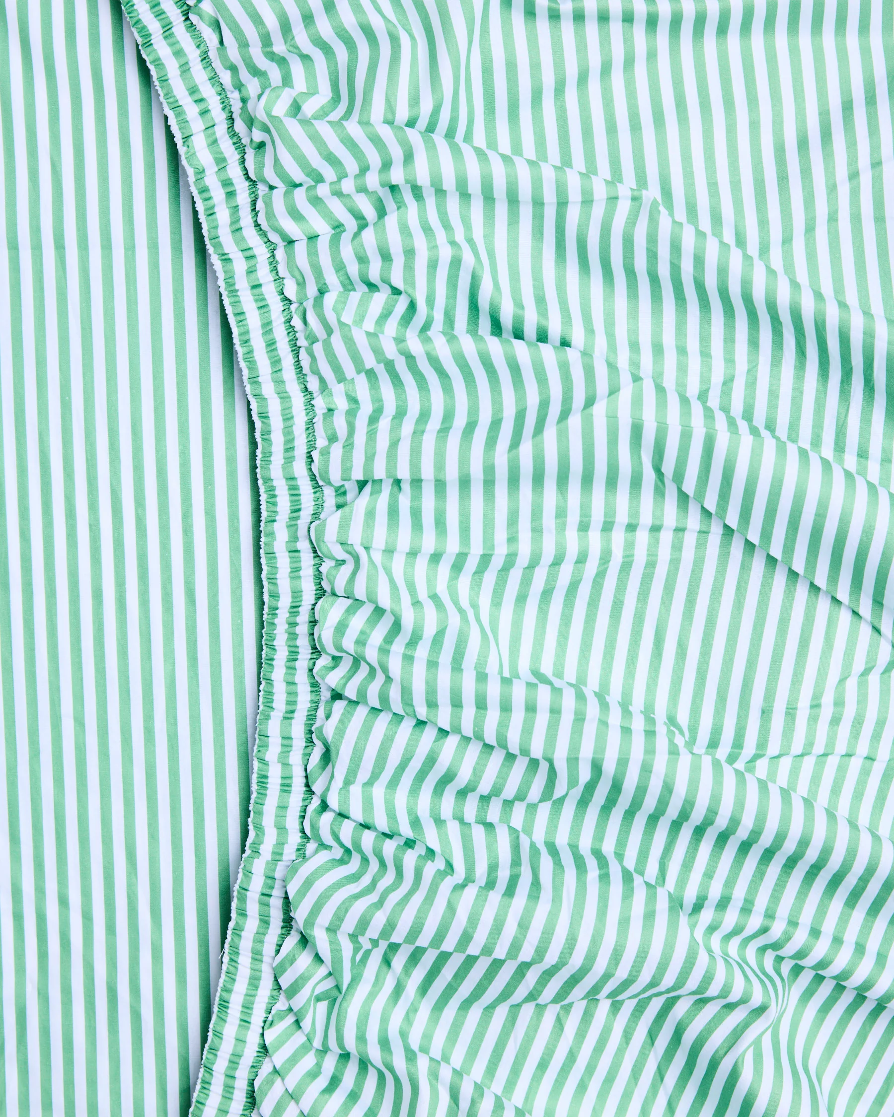 Tarragon Stripe Organic Cotton Baby Fitted Sheet