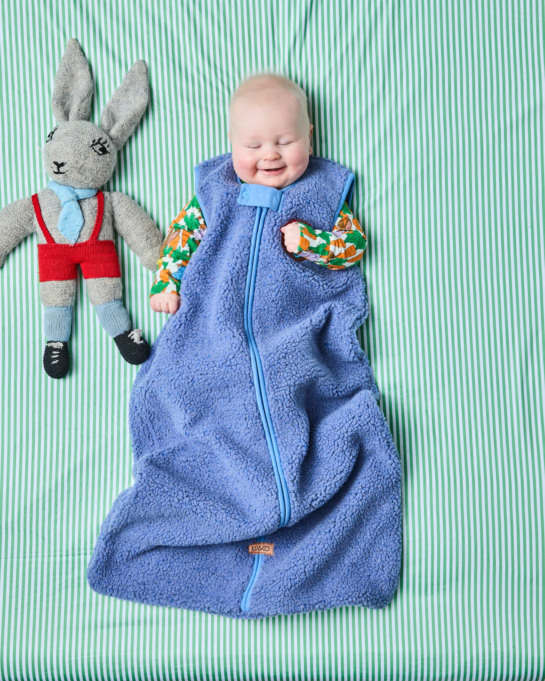 Tarragon Stripe Organic Cotton Baby Fitted Sheet - Image 6