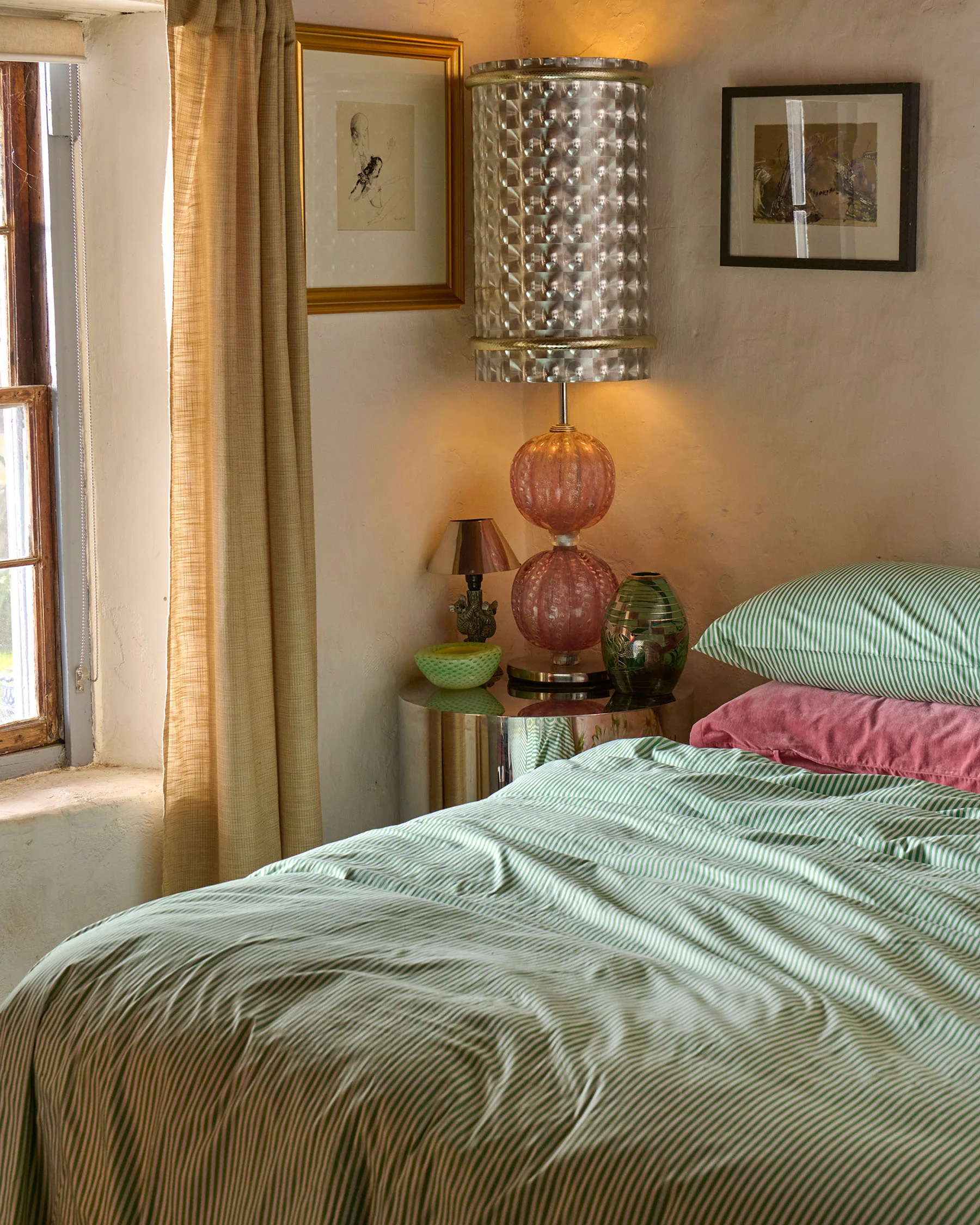 Tarragon Stripe Organic Cotton Quilt Cover - Image 3