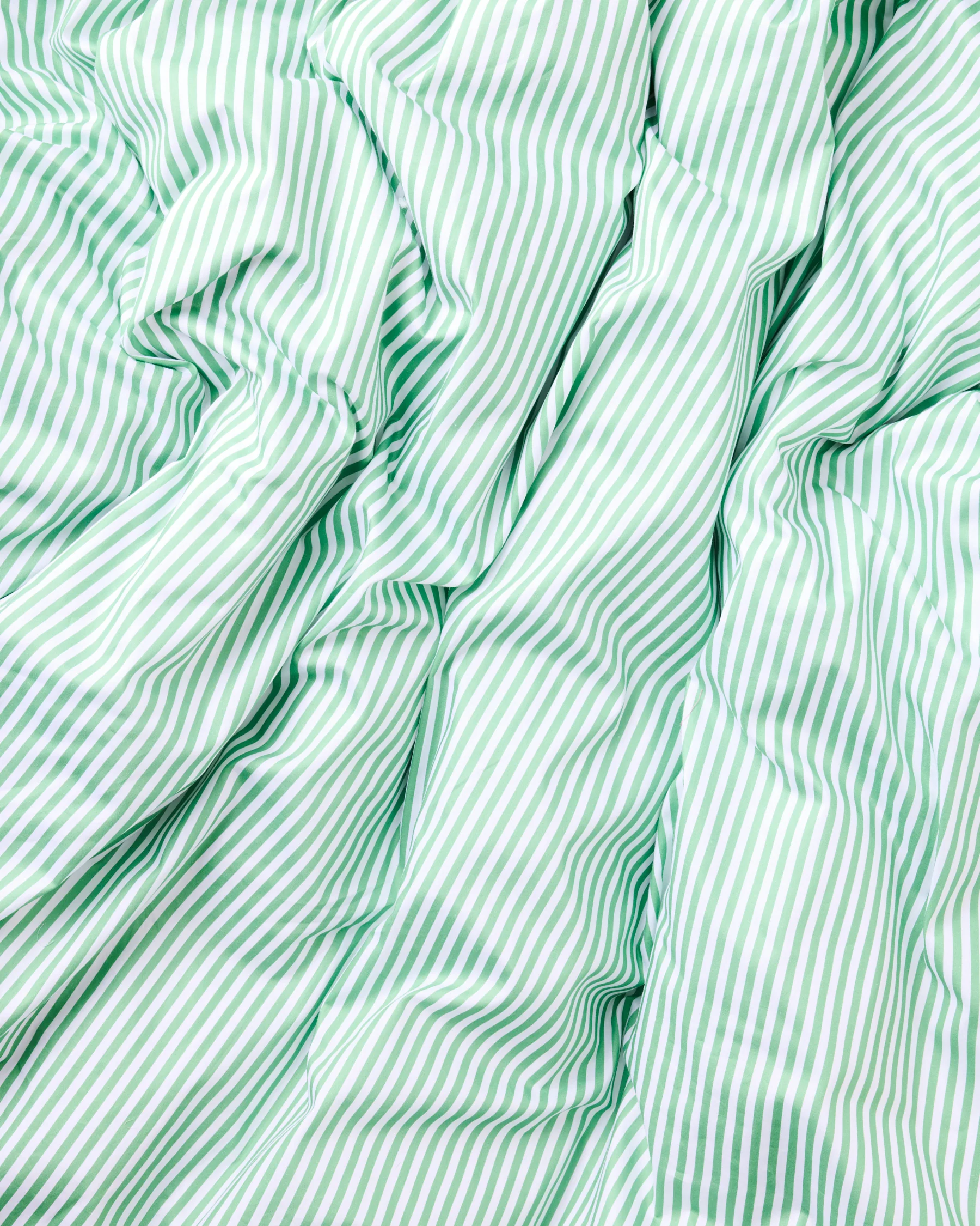 Tarragon Stripe Organic Cotton Quilt Cover - Image 5