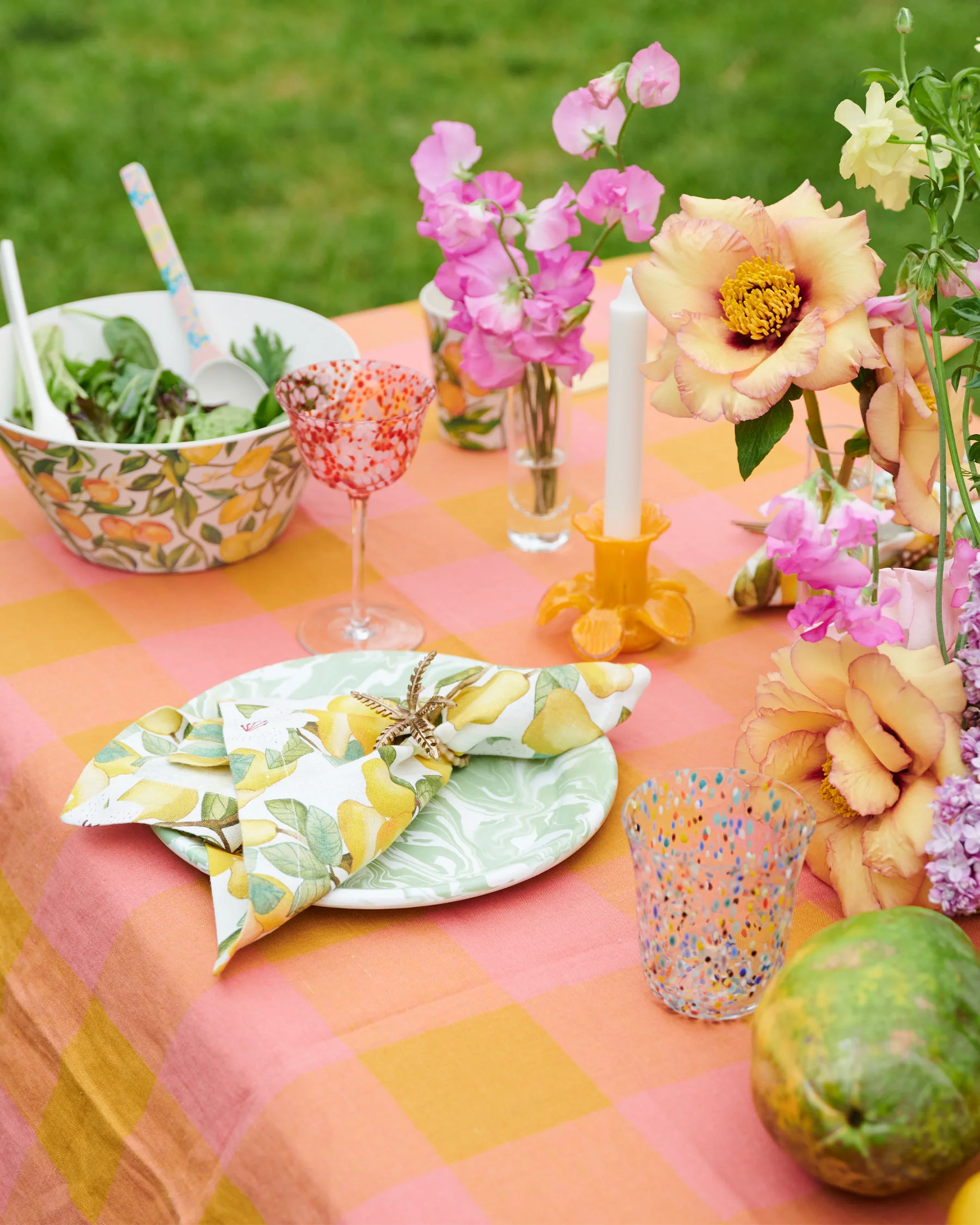 Toasted Marshmallow Linen Tablecloth - Image 7