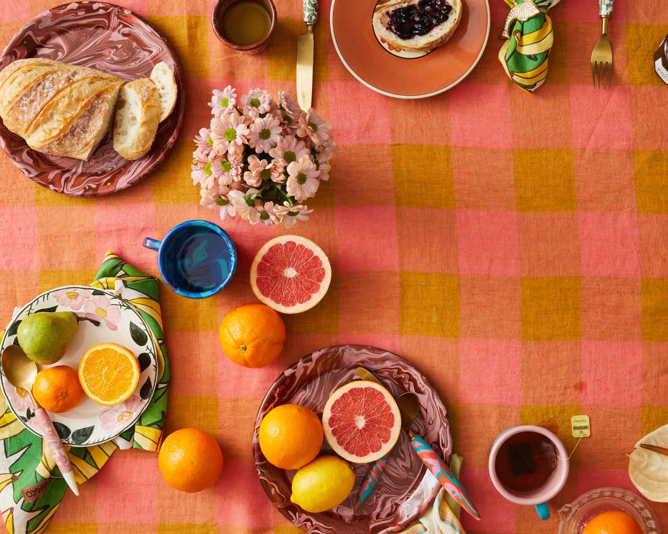 Toasted Marshmallow Linen Tablecloth - Image 8