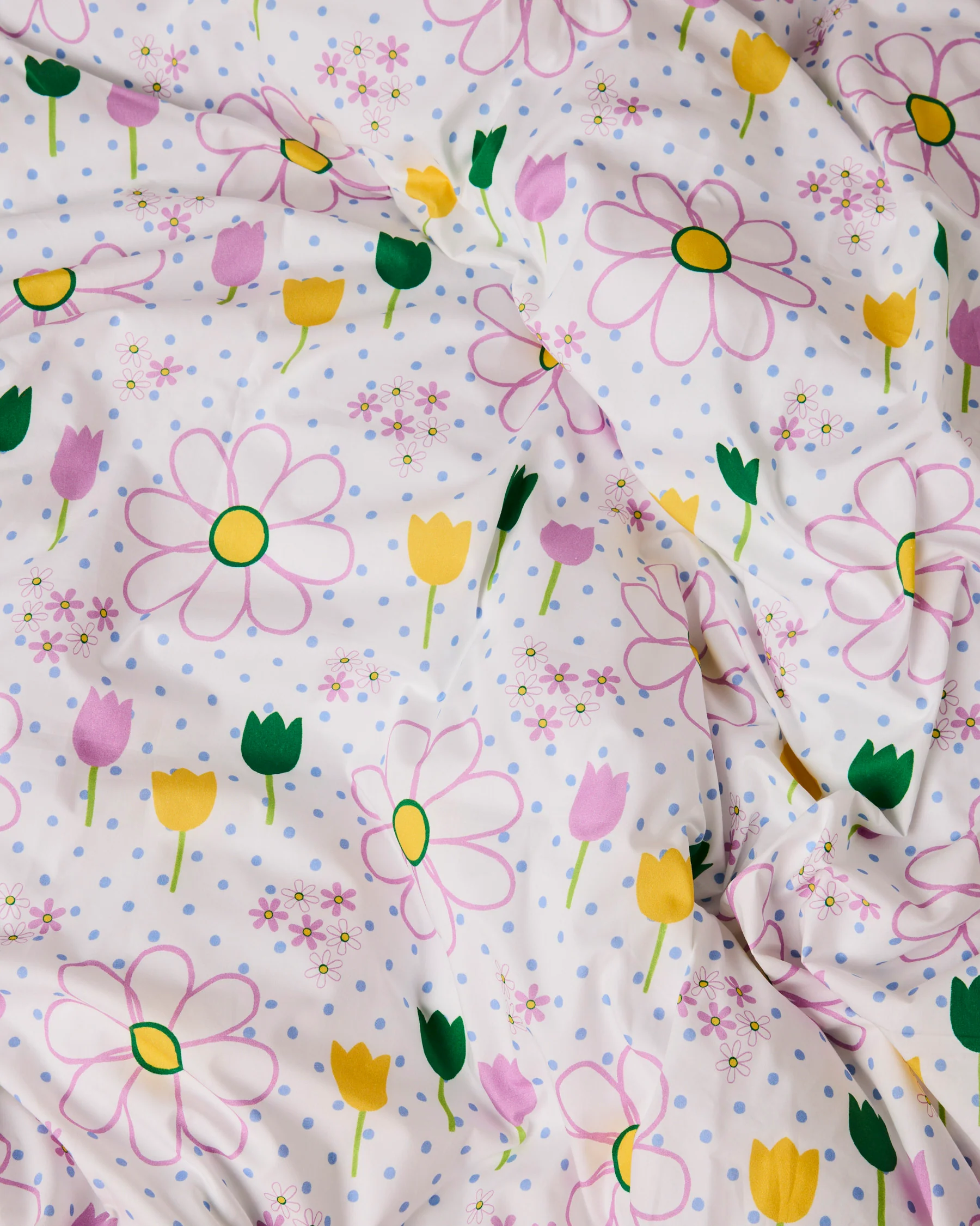 Tulip Daydreaming Organic Cotton Fitted Sheet - Image 4