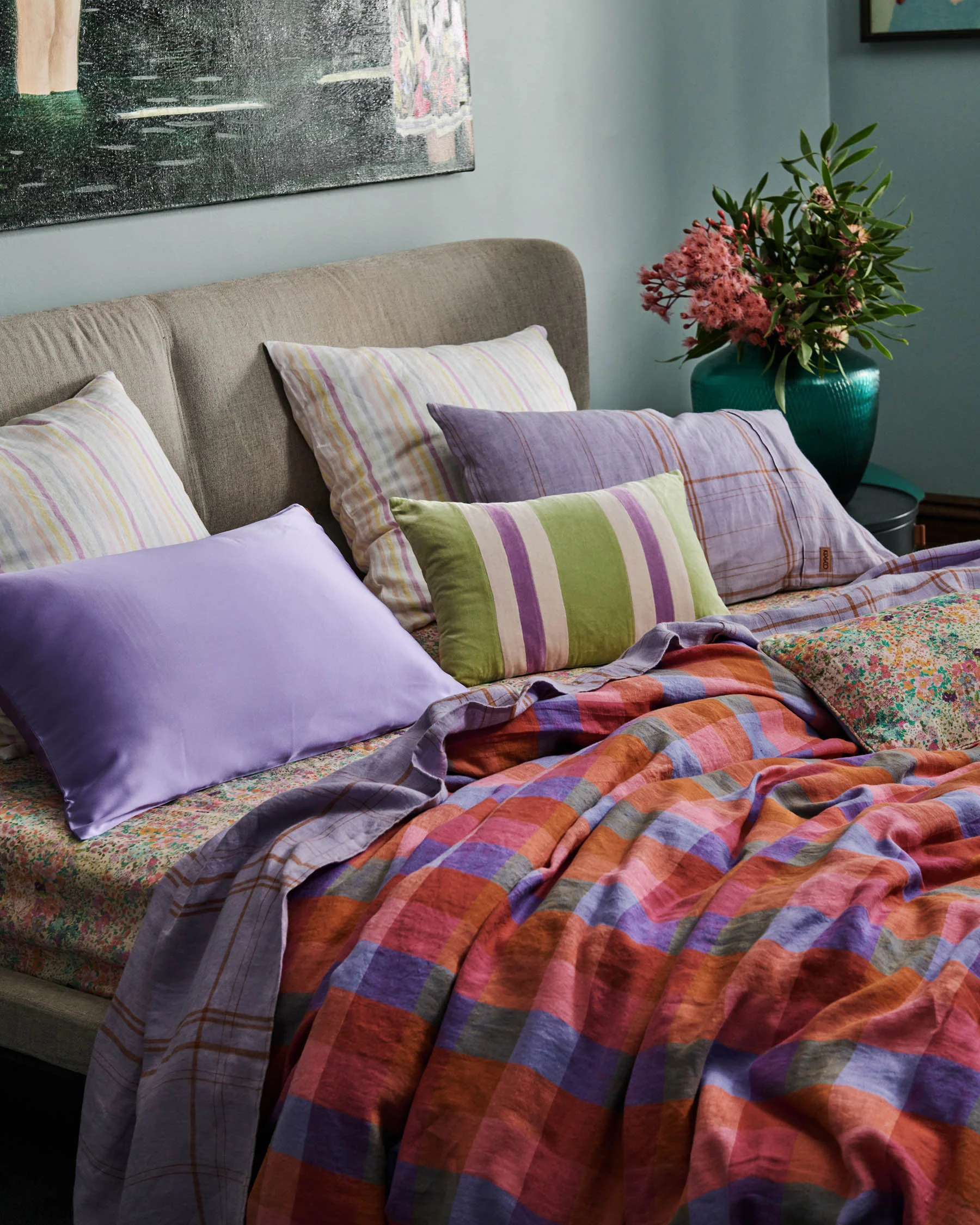Tutti Frutti Linen Quilt Cover - Image 4