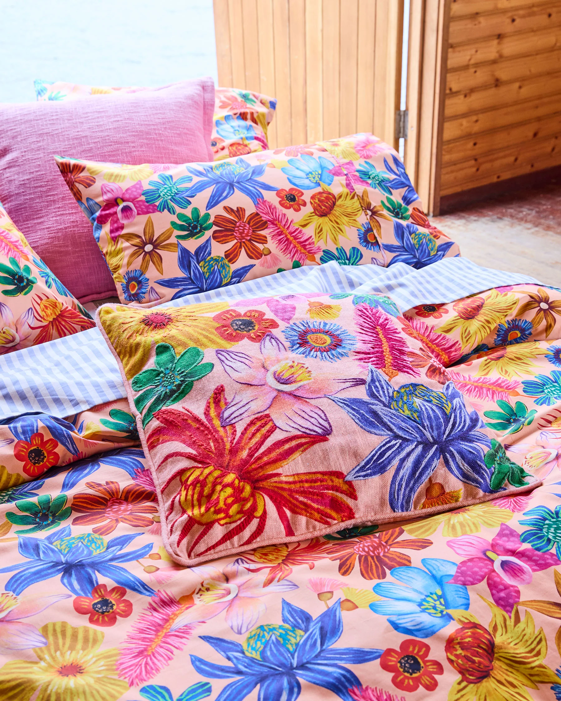 Wild Flowers In Bloom Organic Cotton Quilt Cover - Image 4