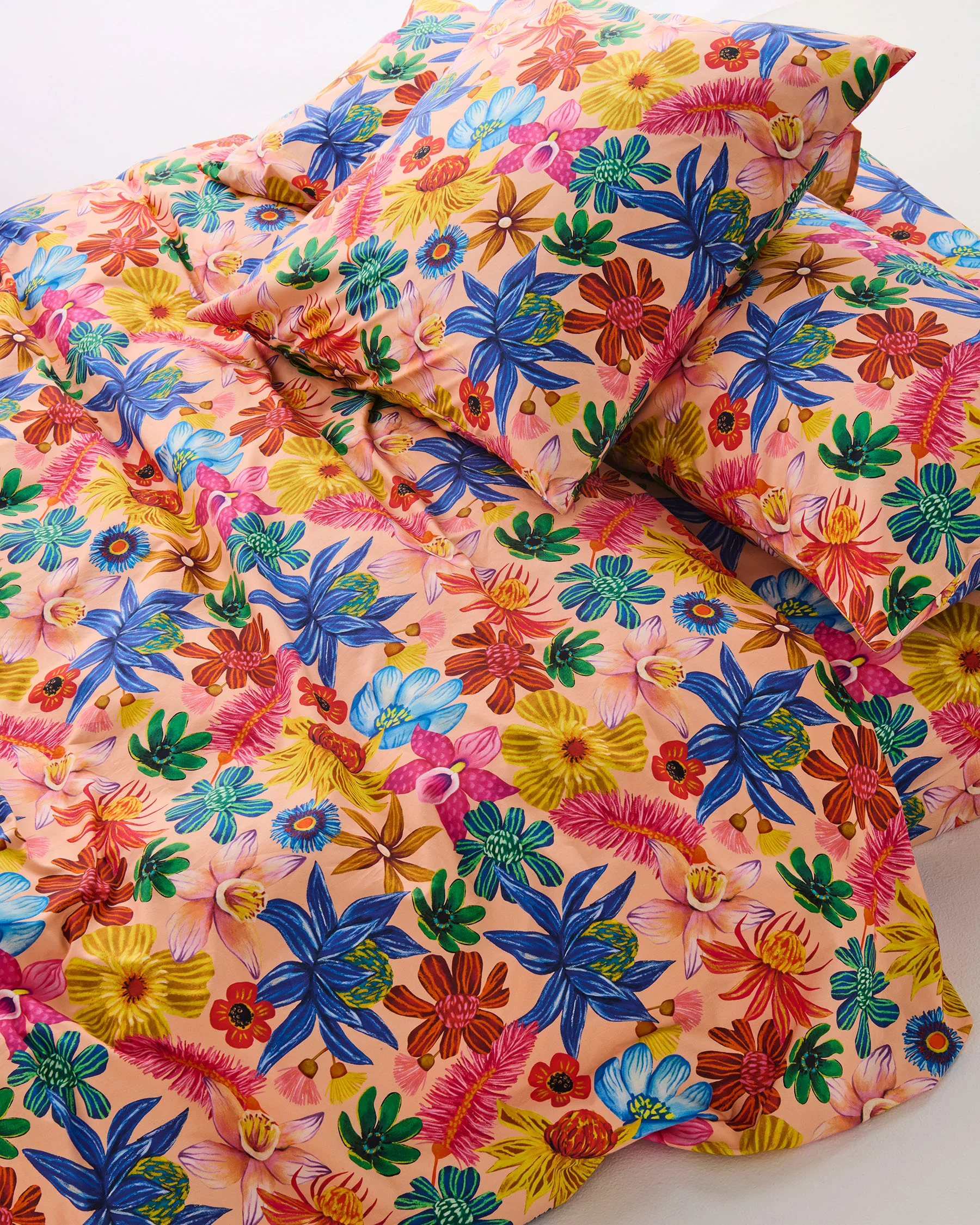Wild Flowers In Bloom Organic Cotton Quilt Cover - Image 6