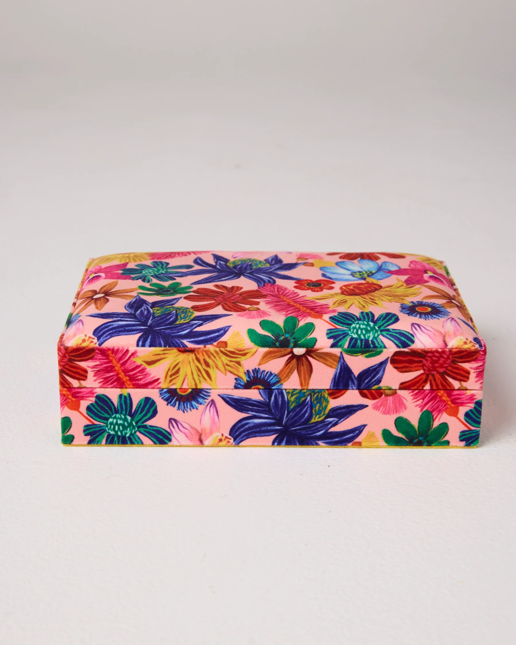 Wild Flowers In Bloom Velvet Jewellery Box Small - Image 4