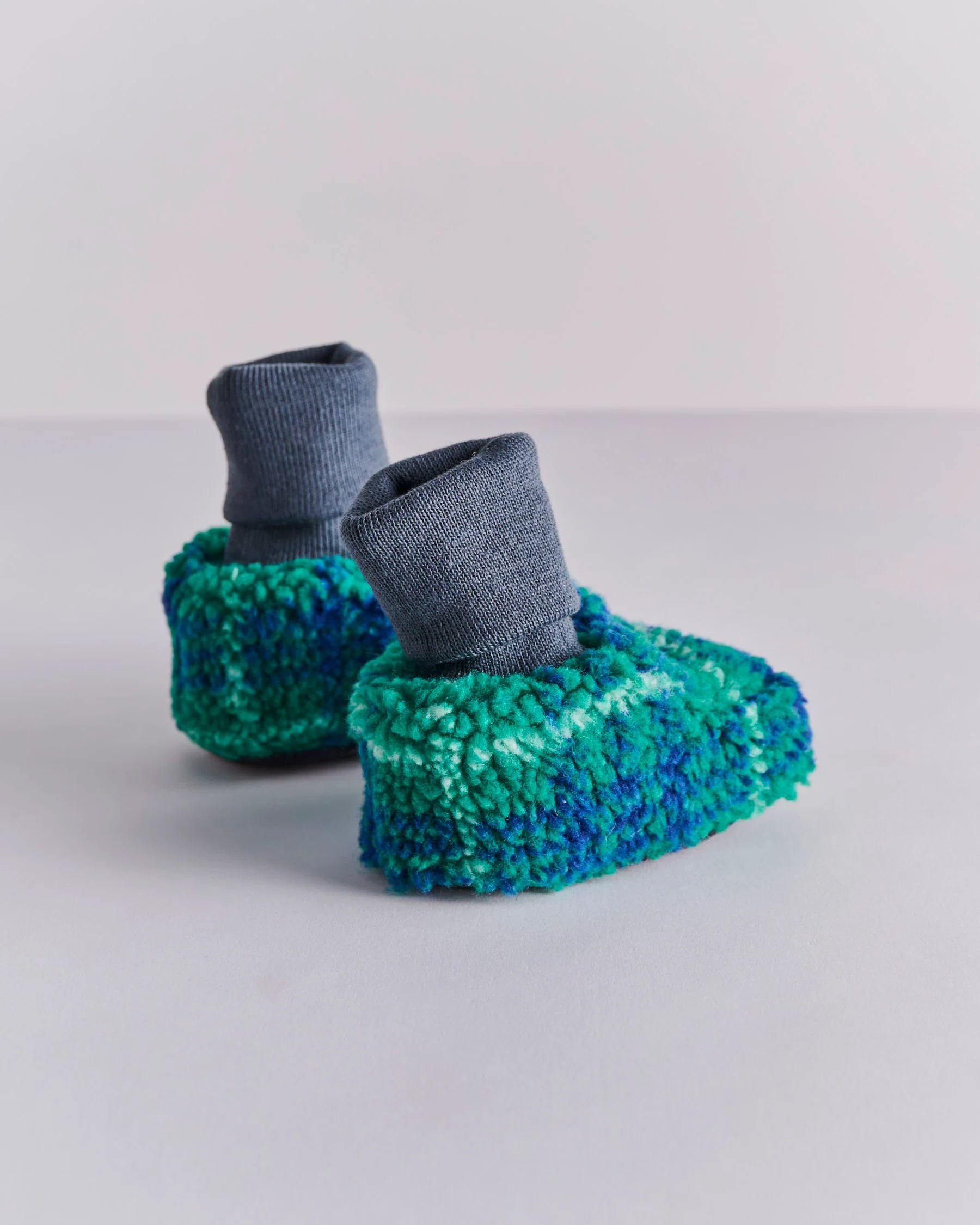 Wilderness Tartan Sherpa Baby Booties - Image 5