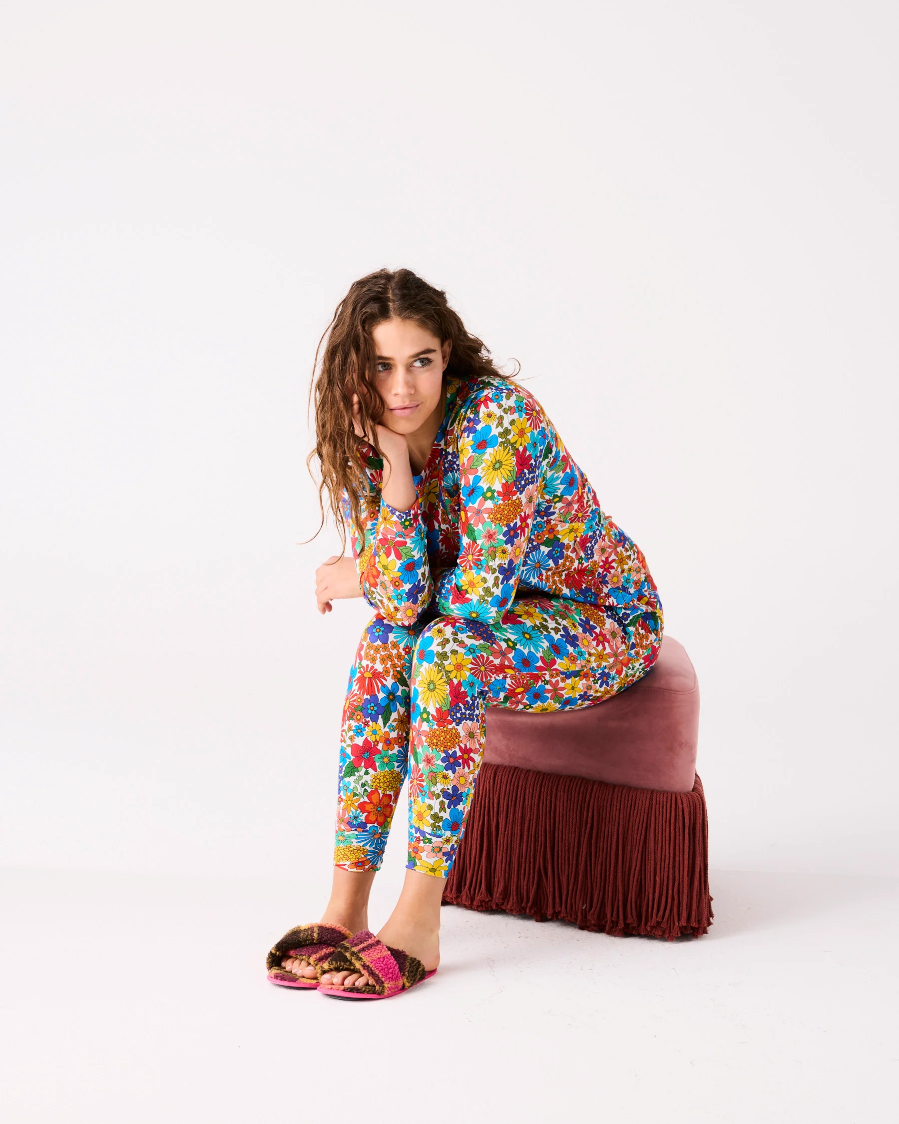 Winter Fields Adult Organic Cotton Long Sleeve Pyjama Top & Slouch Pant Set - Image 7