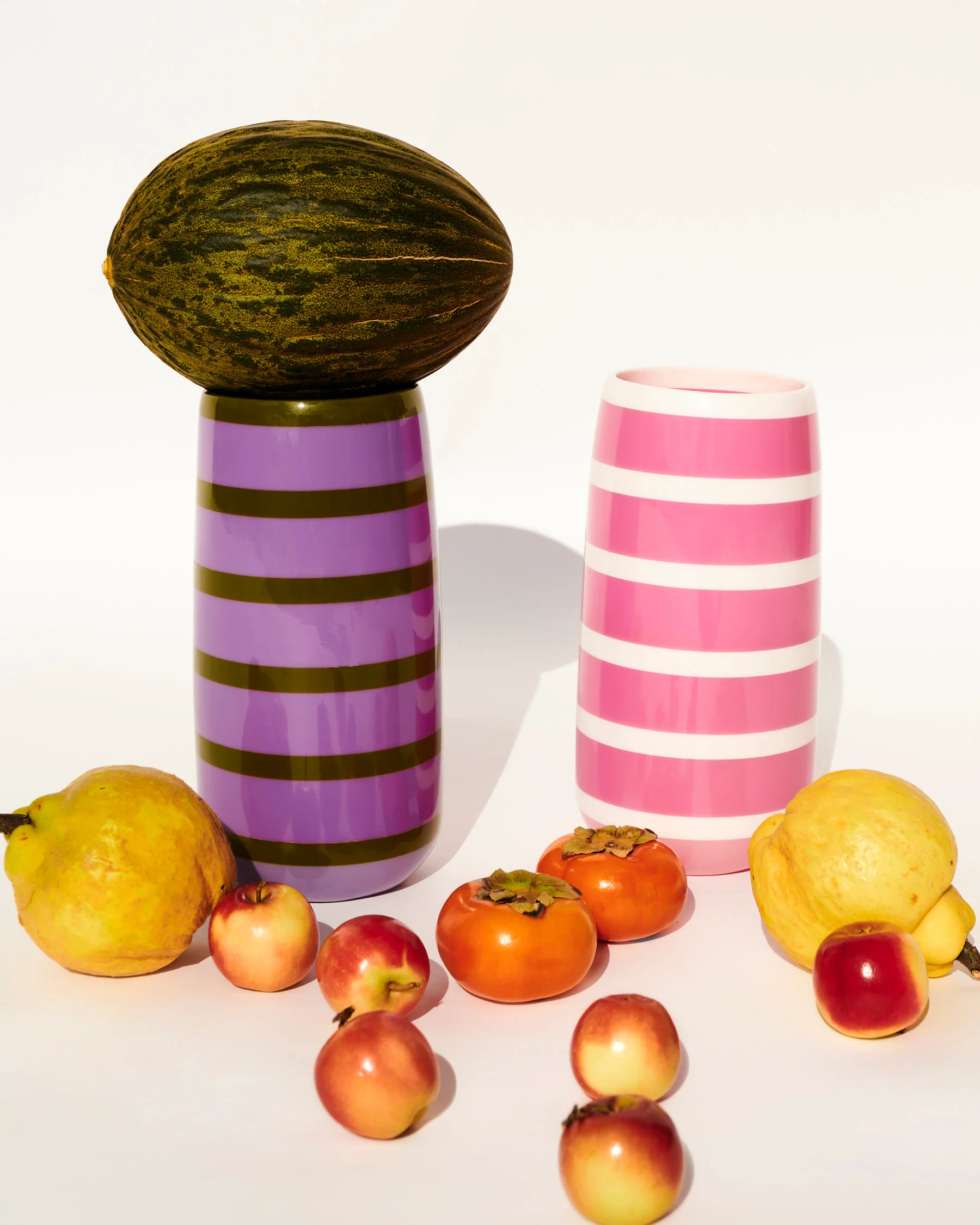 Wisteria Lane Stripe Resin Vase - Image 3