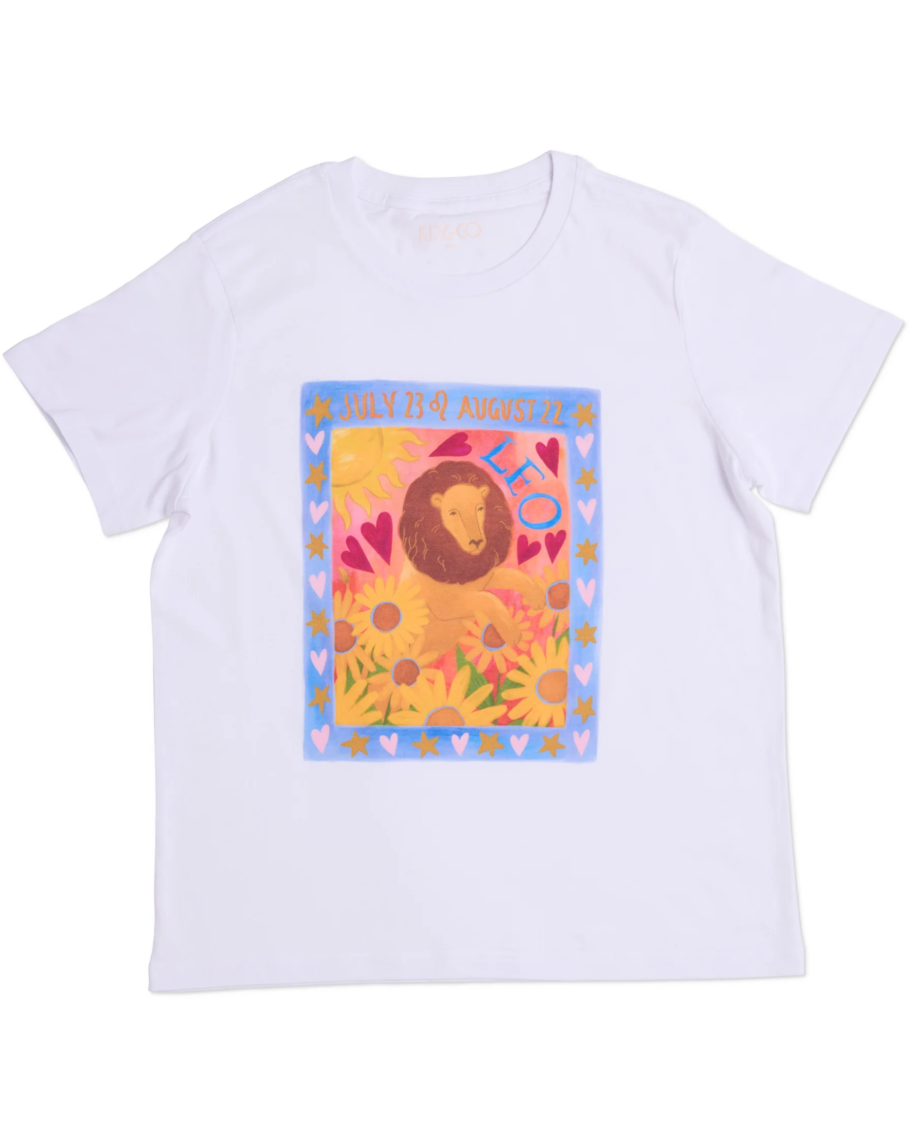 Zodiac Leo Adult Organic Cotton T-shirt
