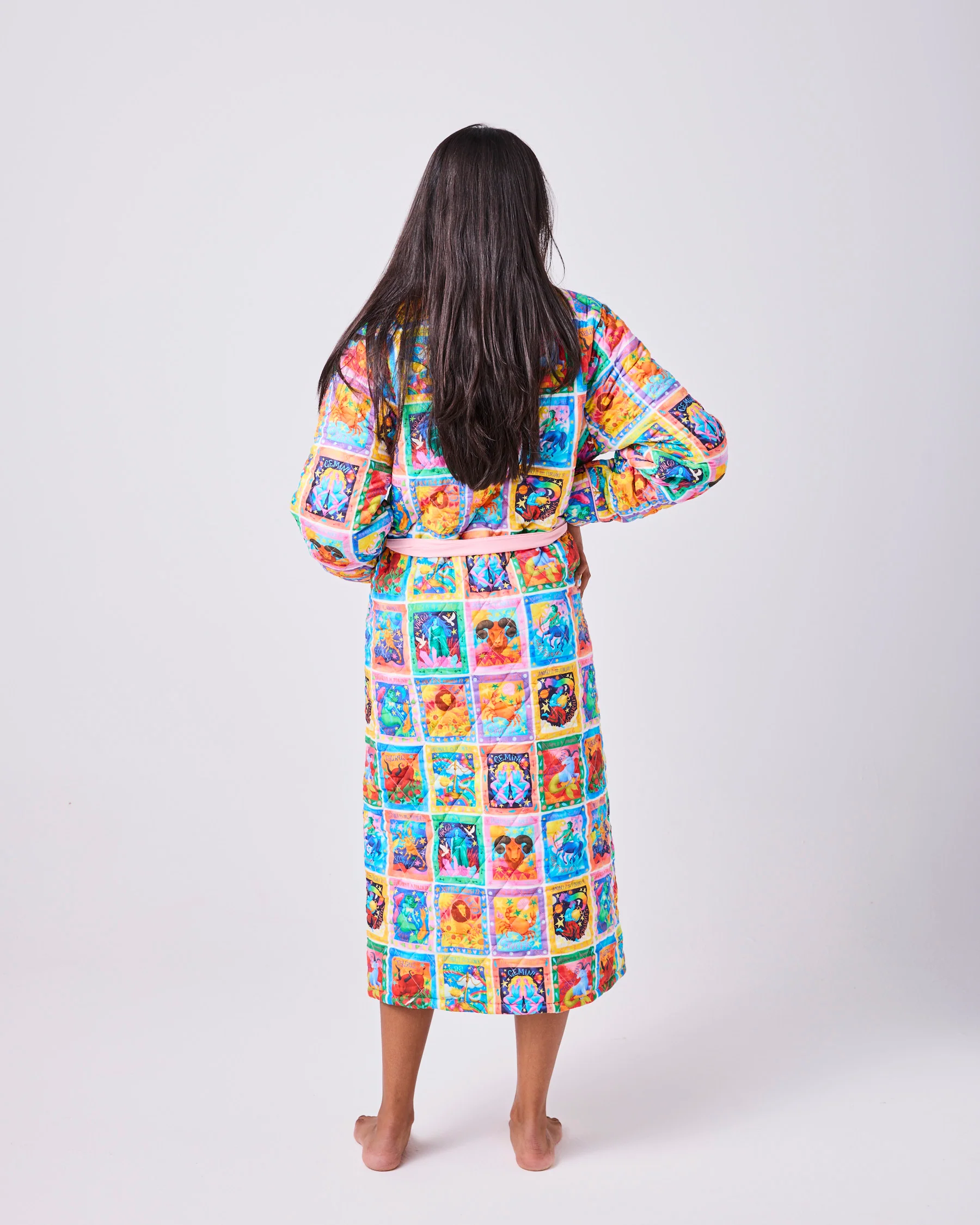 Zodiac Quilted Cotton Robe - Image 6