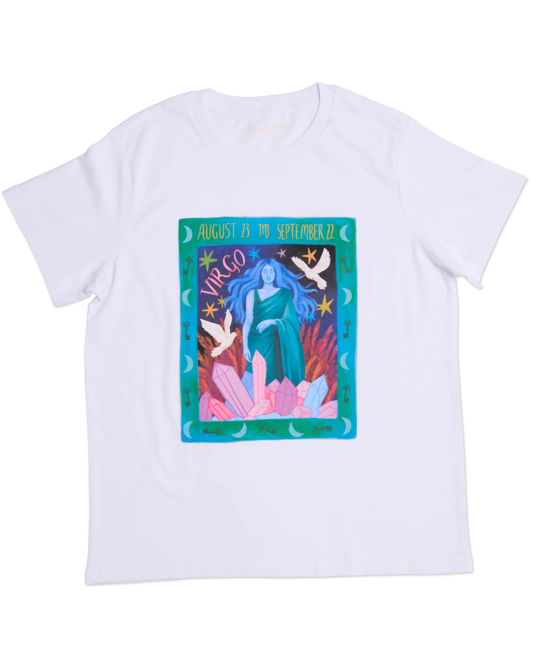 Zodiac Virgo Adult Organic Cotton T-shirt